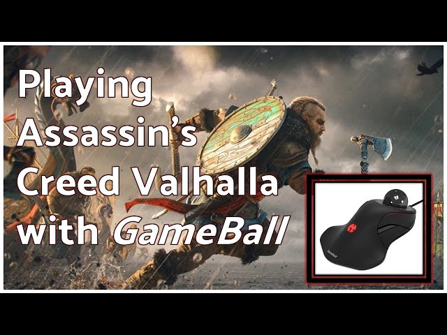 Playing Assassin's Creed Valhalla with GameBall (The gaming trackball mouse)