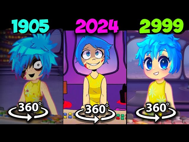 Inside Out 2 - JOY Crazy EVOLUTION 1905 vs 2024 vs 2999 in 360 VR Cinema Hall