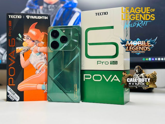 TECNO POVA 6 PRO UNBOXING AND GAMING TEST