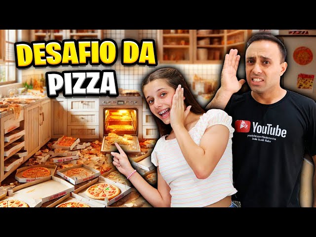 🔴 AO VIVO *  DESAFIO DA PIZZA | Brincadeiras e Desafios Divertidos - Flor de Menina