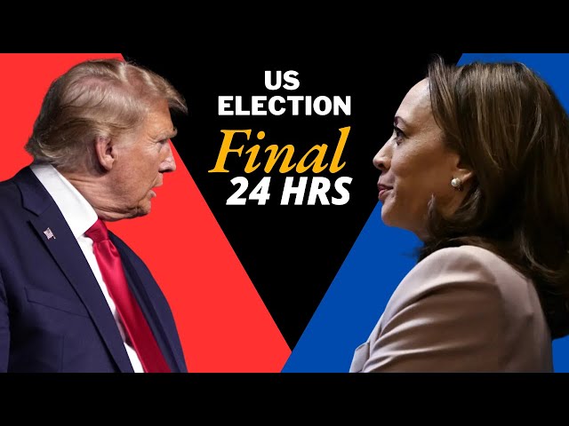 BREAKING NEWS: US Elections 2024 Latest News LIVE: Trump vs. Harris Showdown  -  The Final 24Hrs