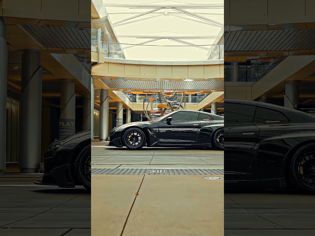 Nissan GTR black #car #supra #viralvideo #edit #shortvideo #gtr