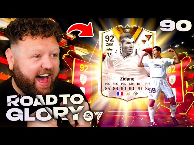 92 ICON ZIDANE COMPLETED! LETS GOOO!!! 🔥 FC 24 Road To Glory #90