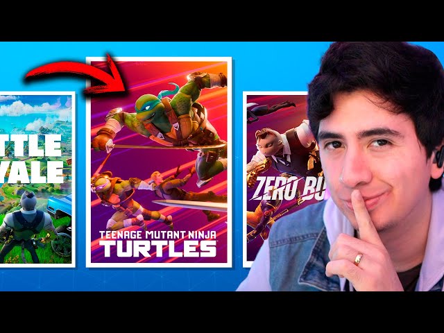 Jugué al NUEVO MODO de TORTUGAS NINJA en Fortnite PERO SE FUE LA LUZ 💀