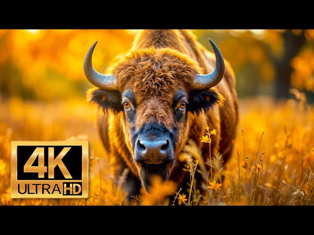 Animal Kingdom 4K - Scenic Wildlife Film With Calming Music - Animals of the World 4K