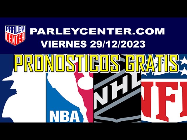 PRONOSTICOS MLB-NBA-NHL-NFL - VIERNES 29/12/2023 - PARLEY GRATIS | @GrupoCordialitoTV