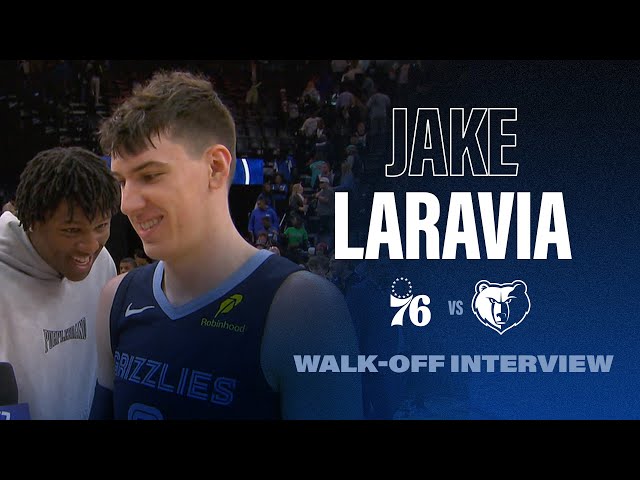 Jake LaRavia Walk Off Interview | Grizzlies vs. Sixers