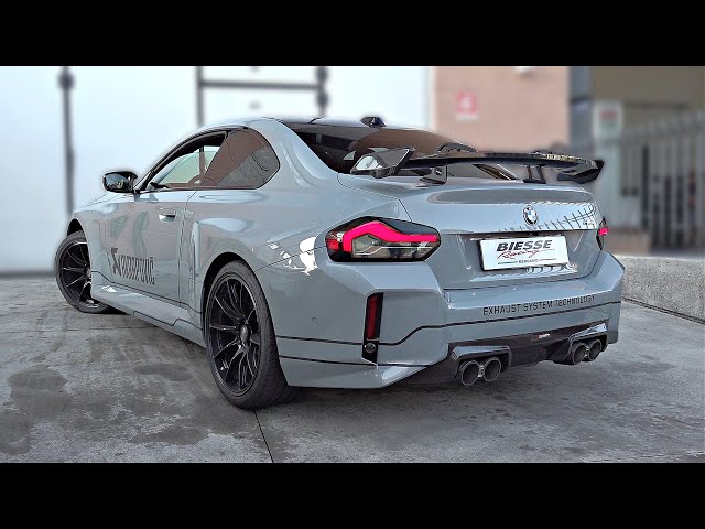 World's first 2024 BMW M2 G87 fitted with Akrapovic Slip-On Exhaust soundcheck | Dyno Pulls, OnBoard