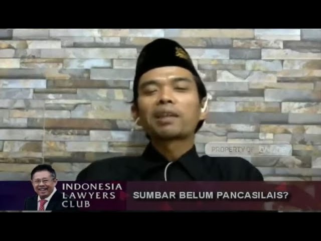 Tausiah Ustadz Abdul Somad Tentang Kaitannya Minangkabau dengan Pancasila | ILC tvOne (8/9/2020)