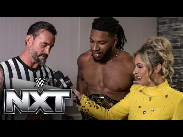 Trick Williams celebrates his NXT Title win with CM Punk and pizza: NXT exclusive, Oct. 1, 2024