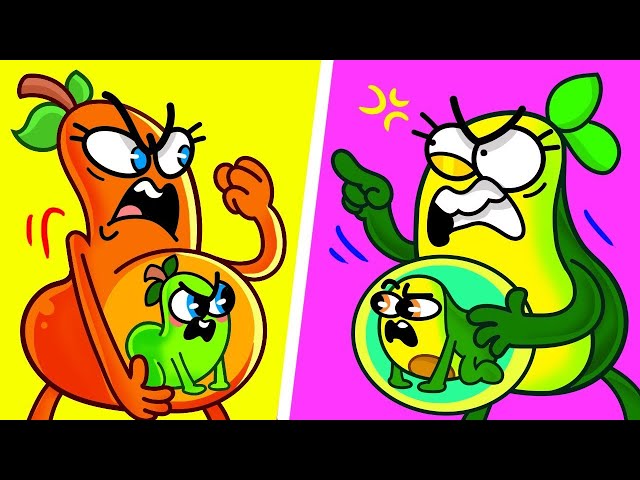 Who Has the Craziest Pregnancy Hacks? 🤰 Avocado or Pear? | Funny Cartoon