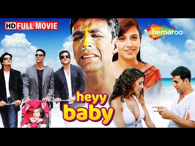 तीन छिछोरे लड़के और एक बच्ची - Akshay Kumar Comedy | Reteish | Fardeen | Vidya Balan | Hey Baby | HD