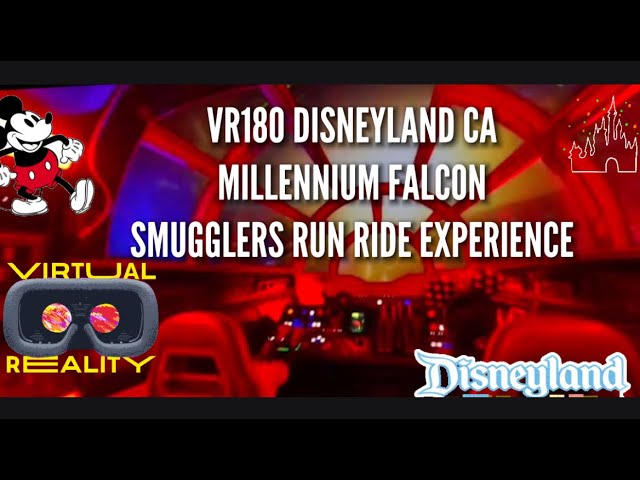 VR180 Disneyland - Millennium Falcon Smugglers Run Ride - Star Wars Galaxy's Edge Nov 2021