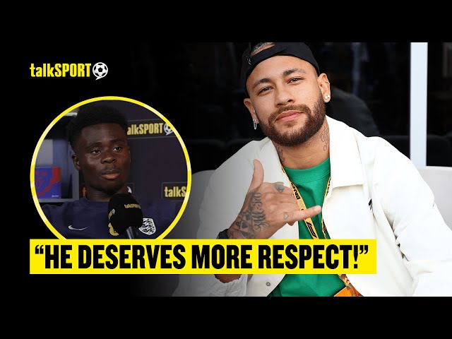 Bukayo Saka Claims 'UNDERRATED' Neymar Deserves 'MORE RESPECT' & Dreams Of CR7 Shirt In Final! 👀🤩