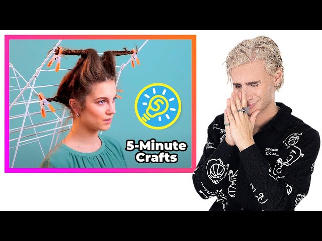 Hairdresser Reacts To Ridiculous 5-Minute Crafts Hair Hacks