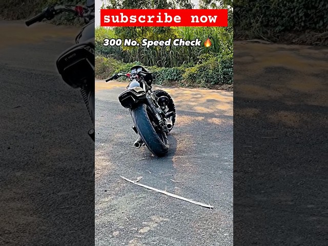 300 no type speed check 🚀😱 #trending #rohitdingaan #shortvideo #modified #splendor #viralvideos