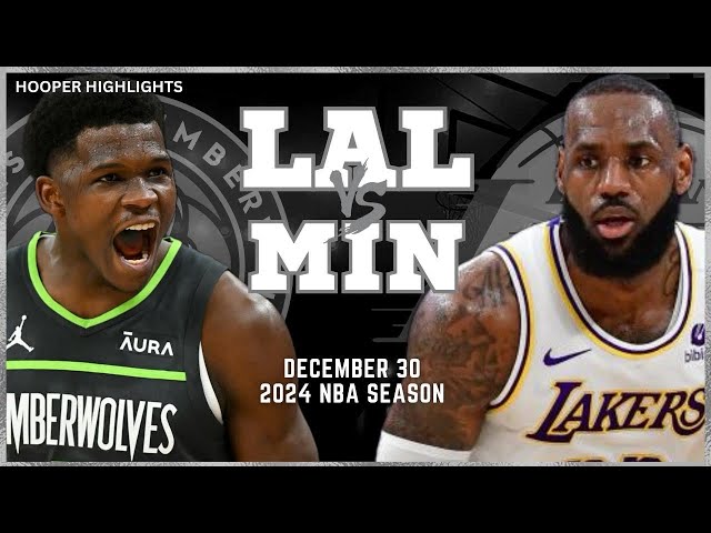 Los Angeles Lakers vs Minnesota Timberwolves Full Game Highlights | Dec 30 | 2024 NBA Season