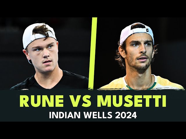 Lorenzo Musetti vs Holger Rune Highlights | Indian Wells 2024