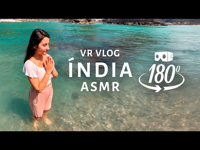 🌊 ASMR VLOG ✨ Paz e Purificação no Ganges, Índia (VR 180°) Fala Suave e Sons de Rio para Relaxar