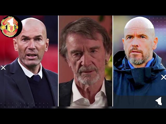 Zinedine Zidane visits training session with Erik ten Hag's Man Utd future in doubt