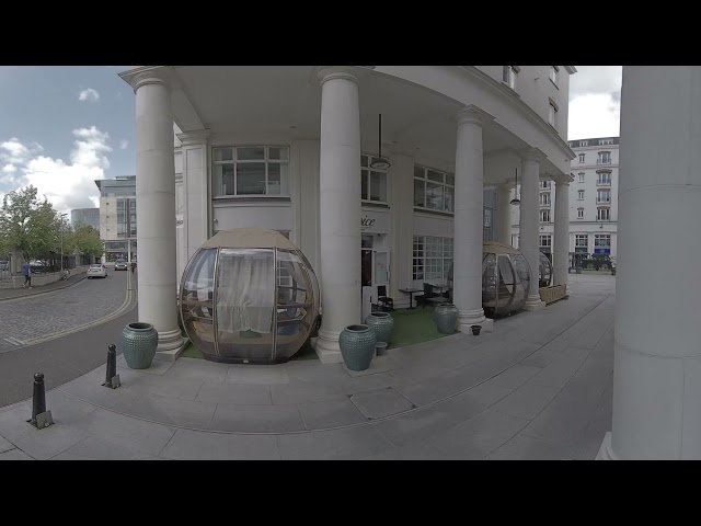 Virtual Belfast VR walk of Talbot Street, St Anne's Square Belfast Northern Ireland.