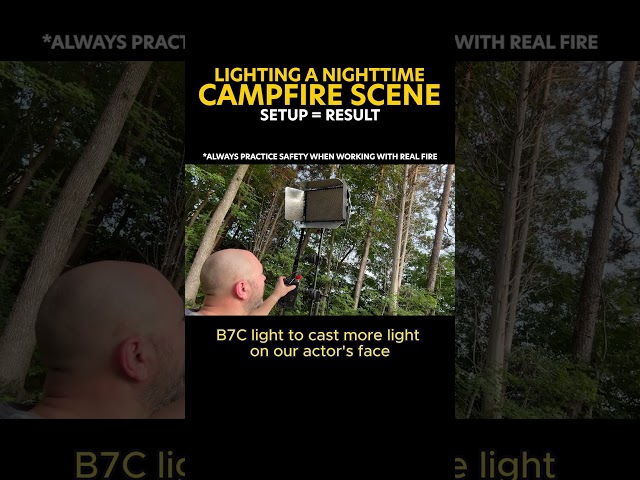 No-Budget Filmmaking 101: Lighting a Campfire Scene #BeforeAndAfter