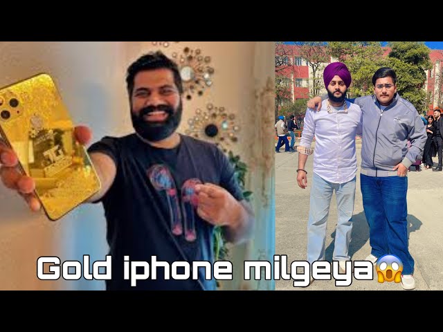 @TechnicalGuruji gifted me gold iphone 😱😱😱