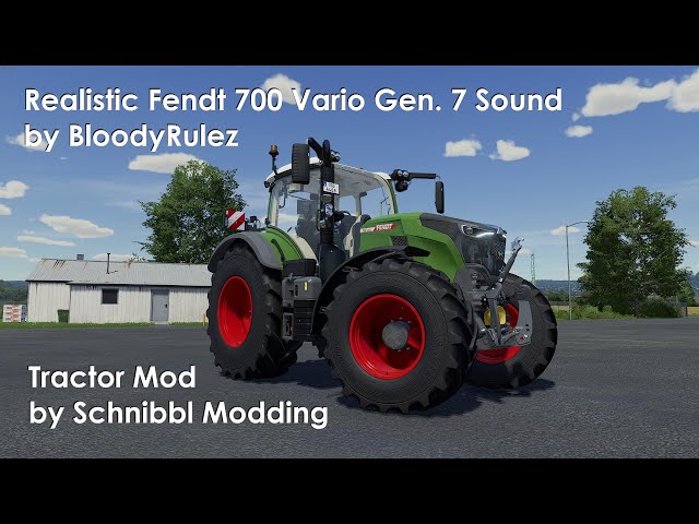 FS22 - Fendt 700 Vario Gen7 Sound by BloodyRulez and Mod by Schnibbl Modding | Farming Simulator 22