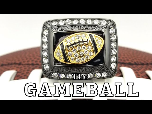 Fantasy Football Championship Ring - "The Gameball" by FANTASYJOCKS