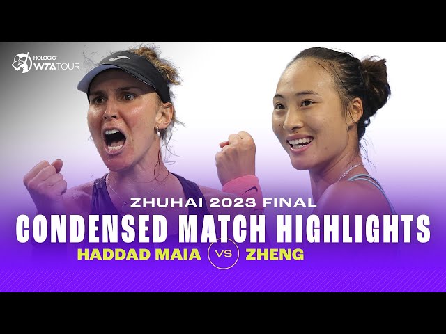 CONDENSED MATCH | Beatriz Haddad Maia vs. Zheng Qinwen | 2023 Zhuhai Final | WTA Highlights