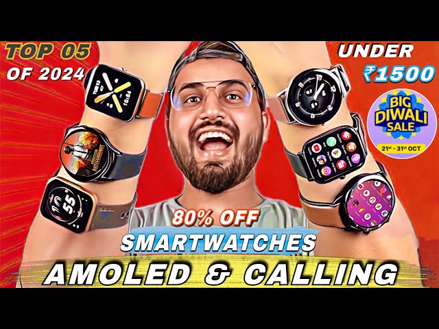 Latest⚡️Best Smartwatch Under 1500 Ft Flipkart Big Diwali Sale⚡️5 Amoled Best Smartwatch Under 2000