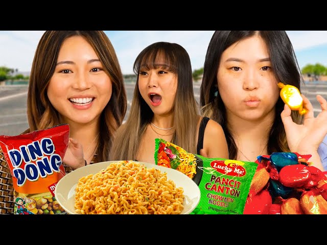 Koreans try Filipino Snacks for the first time!!