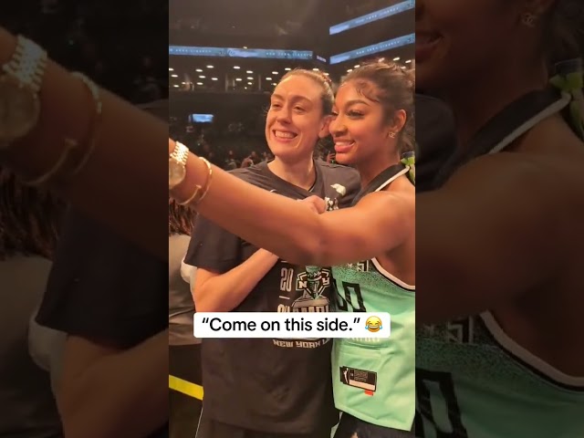 This moment between Angel Reese and Breanna Stewart 📸 #shorts