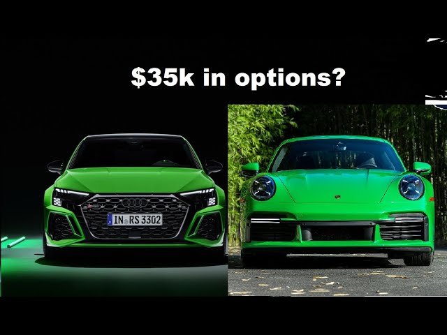 Porsche 911 Carrera OPTIONS compared against the Audi RS 3