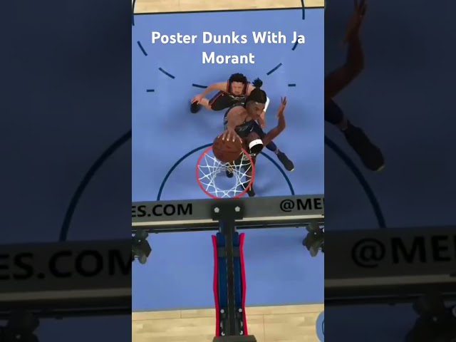 NBA 2K24 POSTER DUNKS WITH JA MORANT