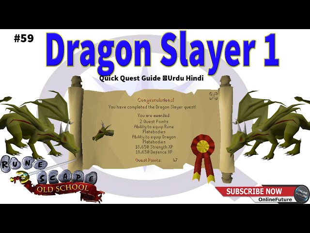 OSRS│How To Complete Dragon Slayer 1 Quest 2020 │Quick Quest Guide │Urdu Hindi