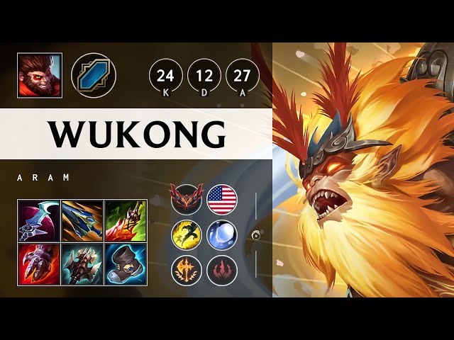 Wukong ARAM: Triple Kill, Rampage - NA Grandmaster Patch 14.22