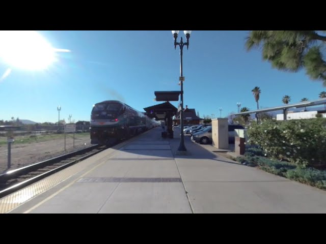 VR180 - Metrolink San Bernardino Line Train #331 Westbound in Rialto CA - January 18th 2021 (2/2)