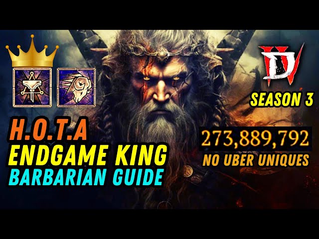 D4 Barbarian Build - Endgame HOTA Charge