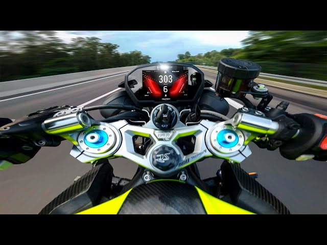 STREET TRIPLE MOTO2 | ACCELERATION 🔥 0-200 KM/H - PURE SOUND