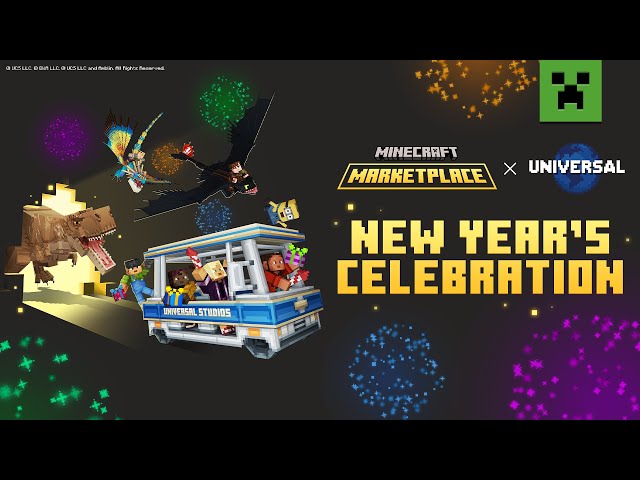 Minecraft x Universal New Year’s Celebration