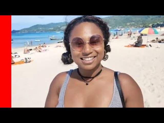 Black Women in Thailand Beach