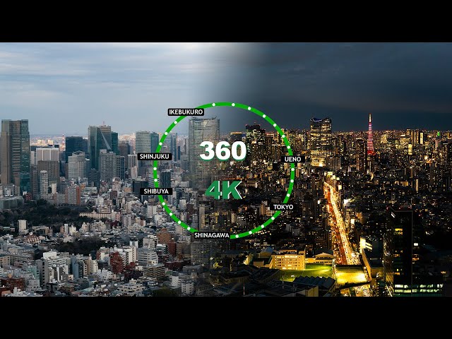 [4K 360° VR] Virtual Tour Around the Yamanote Line in Tokyo, Japan with BGM