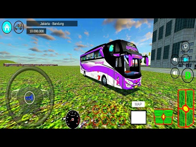 Bus Oleng Telolet Bajuri Ratu Maher Trip To Bandung - Mobil Balap Bus Simulator Android Gameplay