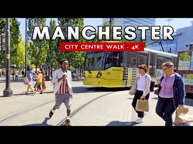 Manchester, England, United Kingdom - 4K Walking Tour in Greater Manchester