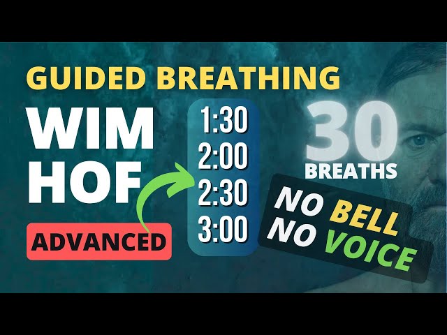 Guided Breathing - Wim Hof 4 Rounds Advanced 30 Breaths (NO WARNINGS)