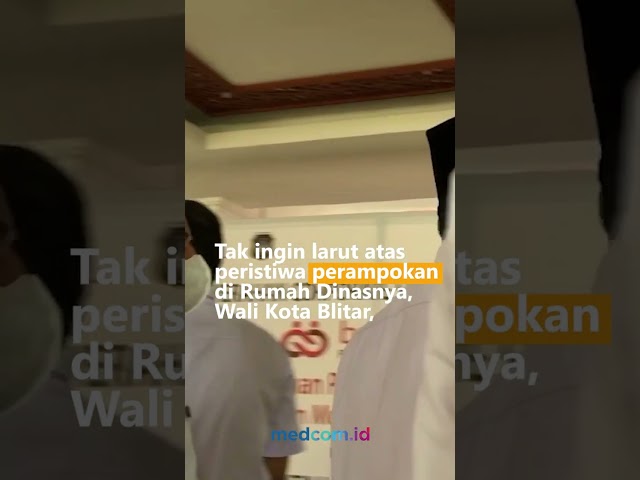 TAK INGIN LARUT KASUS PERAMPOKAN, WALI KOTA BLITAR MULAI LAKUKAN AKTIVITAS