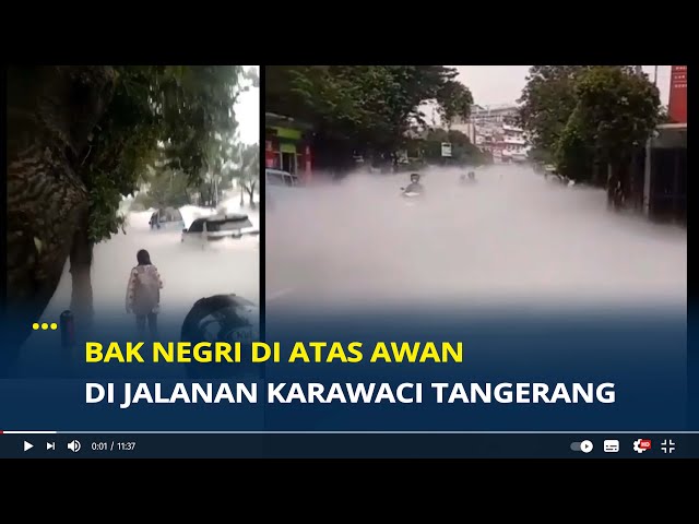 Fakta Kepulan Asap Putih di Jalanan Karawaci Tangerang, Bak Negri di Atas Awan