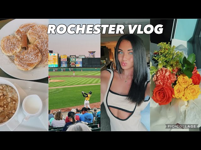 ROCHESTER VLOG | boat day, traveling, baseball games, off day activities, hotel meals, lulu haul