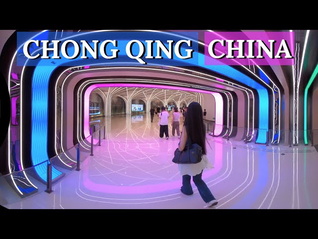 vr180 3D｜CHONG QING ｜CHINA TRAVEL｜The Ring Shopping Park｜Indoor rainforest mall｜重庆光环购物公园｜室内雨林商场